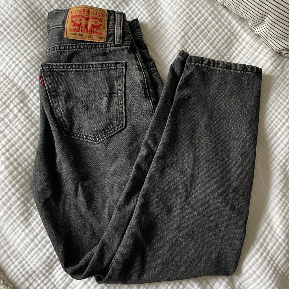 Levi's Womens 550 Black Jeans